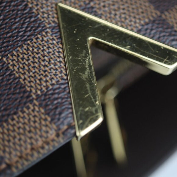 LOUIS VUITTON Brown Damier Leather Shoulder Bag - Picture 8 of 9